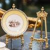 Creative Frame Bracket Gold Display Storage Rack Retro Style Plate Display Stand  Bedroom Decor
