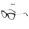 Be Equipped with Myopia Glasses Women's Eyeglass Frame Faceted Crystal Eyeglasses Cat Eye Glasses Frame Square Glasses Frame