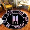 Новейшие круглые ковры Kpop Bangtan Boys, геометрические противоскользящие ковры для гостиной, ковер для комнаты, домашние ковры, коврик для пола в ванной комнате