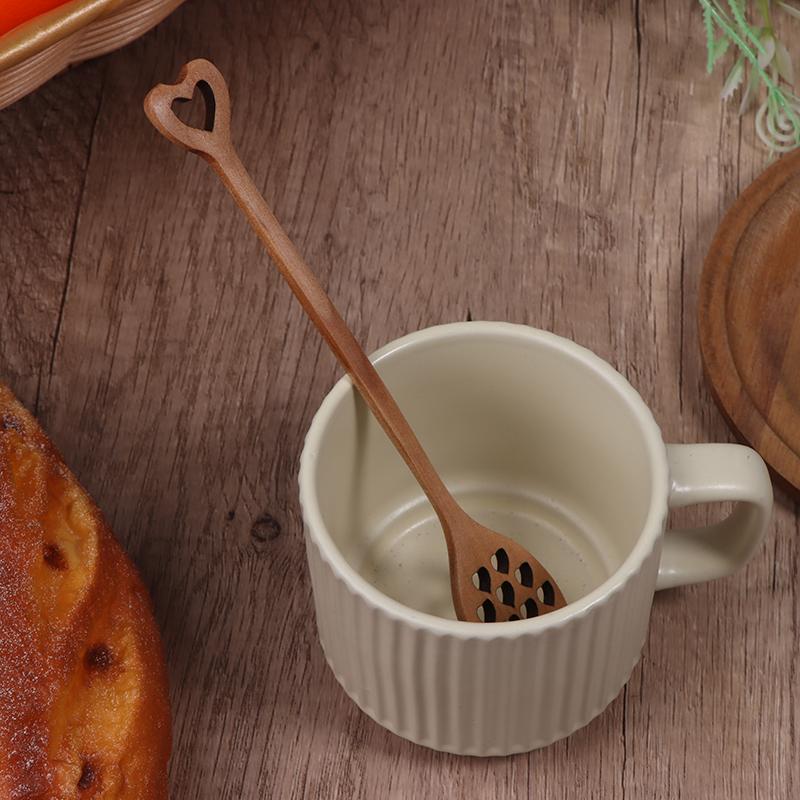 Деревянная ложка для меда ручной работы, мешалка для меда, длинная ручка, инструмент для готовки и выпечки, кухонная посуда, совок, кофейная ложка, ложка для меда, ложка для чая, мешалка