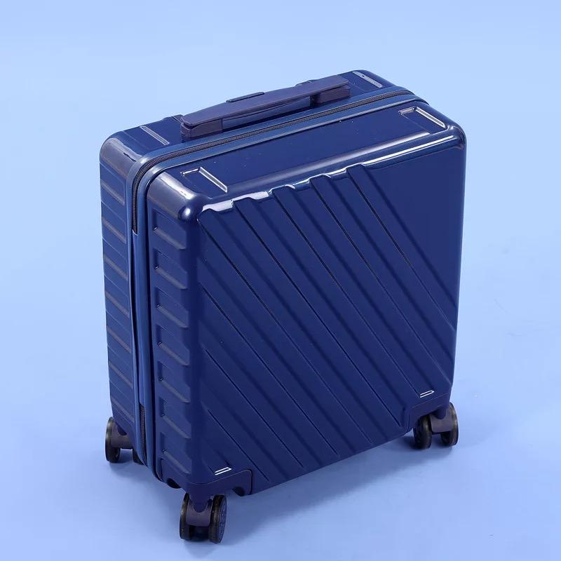 Дорожный чемодан 18 дюймов 20 дюймов, ручная кладь на колесиках, сумка на колесиках, женский багажный набор с модной косметичкой