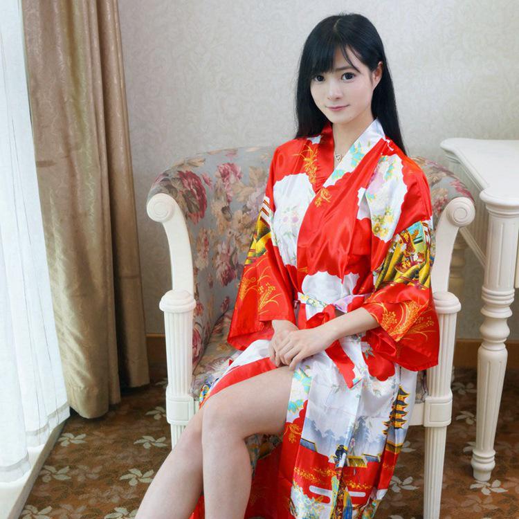 Женский летний кардиган-пижама-халат с шелковистой текстурой - Длинный, легкий, сексуальный халат