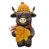 1/2Pcs Highland Cow Ornament Window Sill Cow Ornament Halloween Party Resin Decor Indoor Outdoor Decoration 1/2