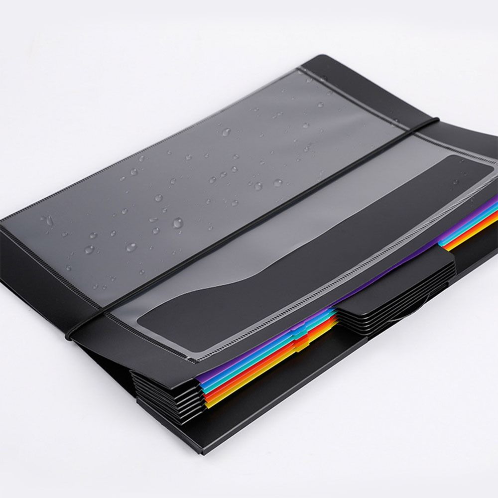 Rainbow File Organizer Expandable Accordian Pockets Hanging File Folders Filing Cabinet Pockets