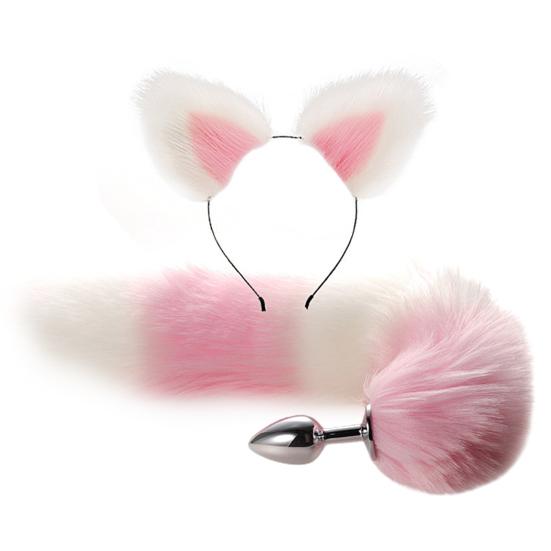 1 комплект, анальная пробка с повязкой на голову, многоцветная, снимает усталость, быстро достигает кульминации, многоразовый инструмент для ролевых игр, алюминий