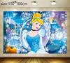 Princess Cinderella Theme Party Supplies Cup Plate Tablecloth Girl Birthday Party Decoration Baby Shower Cake Decoration Holiday