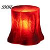 Simulated Stump Light for Indoor LED Tree with Realistic Flame Effect, Pit Wood Warm Red Shadow Lamp Night Light, Battery Operated Faux Log