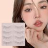 5pairs Natural False Eyelashes Thin Band Short HandMade Lighte Soft Eyelash Cosplay Korean Fashion Wispy Extension Makeup Tools