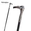 Eagle Head Luxury Decorative Small Diameter Tube Walking Cane Elegant Fashion Cosplay Alloy Crosier Vintage Walking Stick 93cm