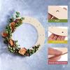 1/6pcs Wooden Wreath Frame Crafts Wedding and Festival Home Decor Unpainted Wooden Wreath Frame Creative