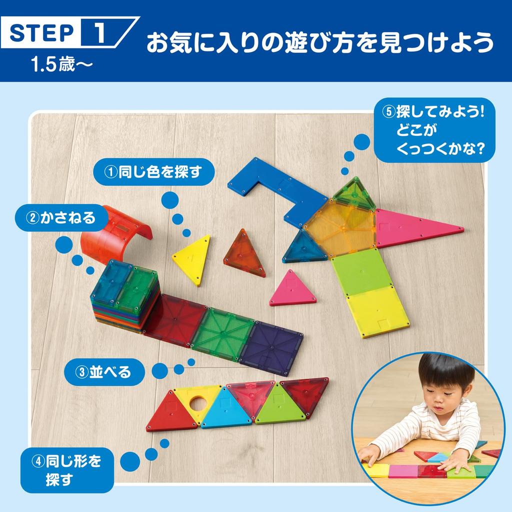 People Pythagoras BASIC Educational Box [18-month-old and Up] Play, Create, and Develop Inspiration PGS-149