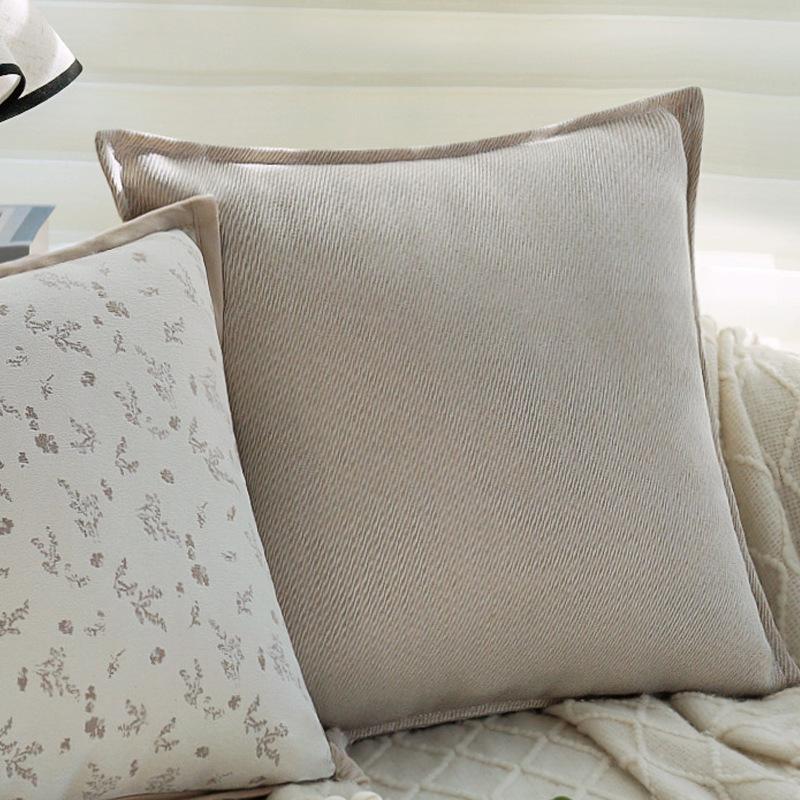 Подушка в кремовом стиле, Белая подушка с цветочным рисунком, Наволочка, Декоративная наволочка для дивана, Подушка-подушка для эркерного окна модельной комнаты с наполнителем