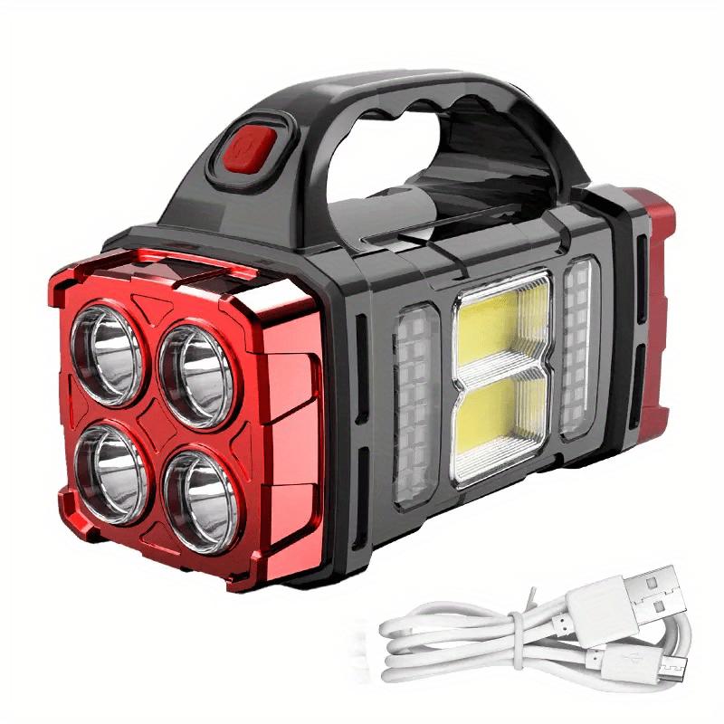 Multifunctional LED Solar Camping Light, Bright Portable Rechargeable Flashlight, Suitable For Outdoor Hiking Camping