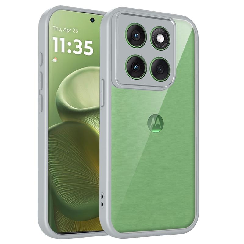 Прозрачный силиконовый чехол для Motorola Moto G86 G56 G96 G85 G75 G55 G35 G15 Power G05 Задняя панель из ПК Бампер из ТПУ Противоударный чехол для телефона