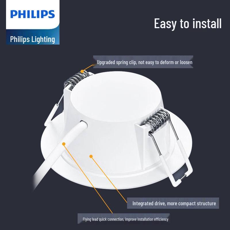 Светодиодный встраиваемый светильник Philips для потолка гостиной, 2,5" - 8"