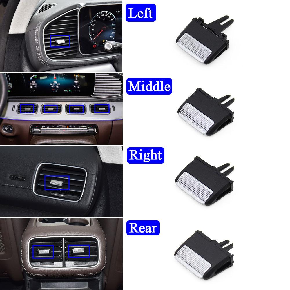 W167 передняя и задняя вентиляционная решетка переменного тока, зажимы для вкладки, ремонтный комплект для Mercedes Benz GLS GLE 350 400 450 500 580 2022