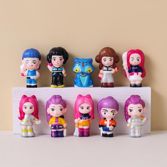Аниме Сжимающая Игрушка Медленно Поднимающаяся Фигурка Мягкая Игрушка-Антистресс с Милым Дизайном Персонажа Портативный Гаджет для Снятия Стресса Декомпрессии для Фанатов Коллекционеров