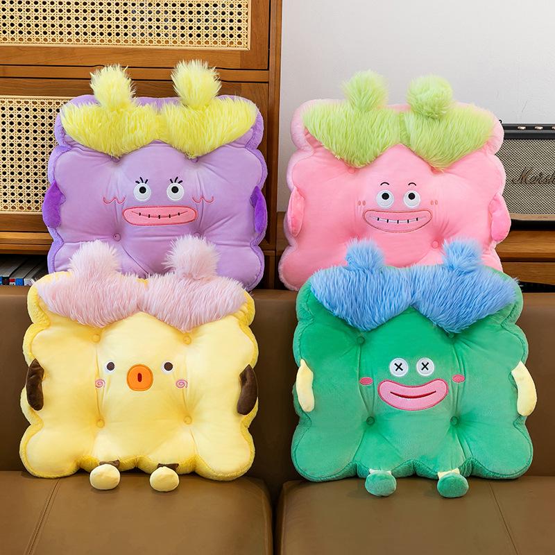 Мультяшная Милая Напольная Футон-Матрас - Подушка-Сиденье Татами для Эркерного Окна с Поддержкой Поясницы Дизайн Печенья