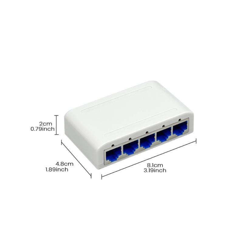 5 портов/8 портов 100 Мбит/с Ethernet Быстрый коммутатор Rj45 Многопортовый коммутатор данных Сетевой смарт-хаб Интернет Инжектор Адаптер