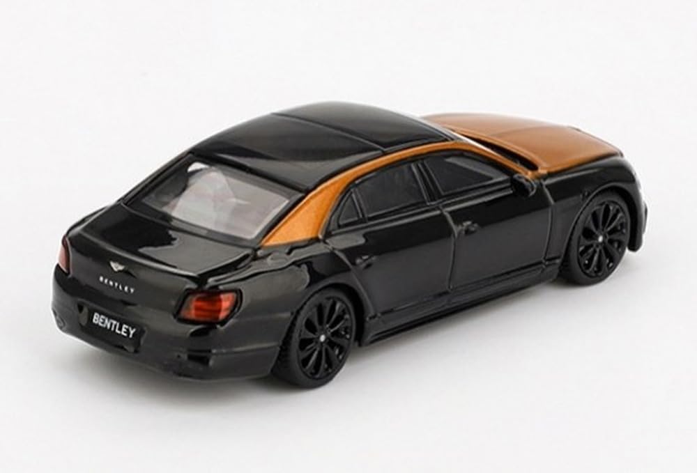 Sunrich MINI GT Scale Bentley Flying Spur Neptune Orange Finished Model 1/64 Flame/Onyx (Left-Hand Drive) MGT00991-L