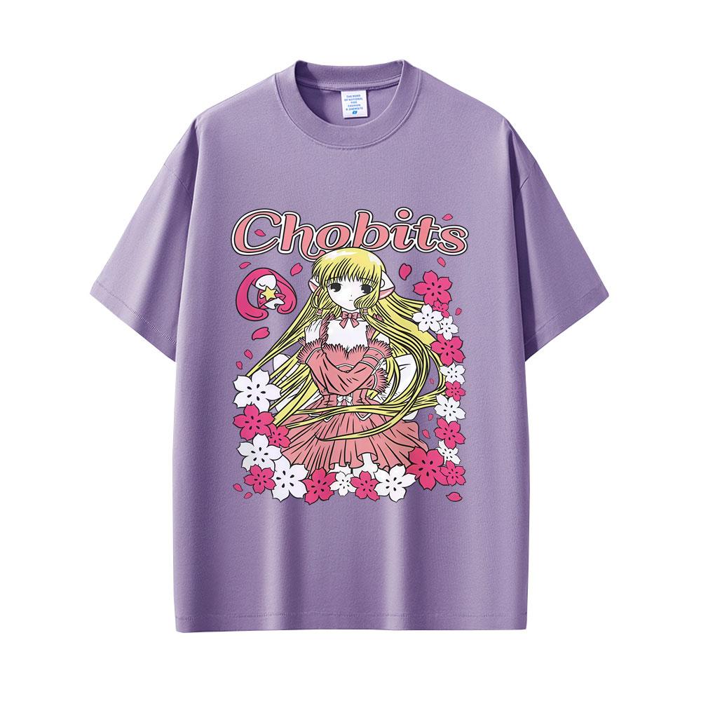 Japanese Anime Chobits Chi Graphic T-shirt Unisex Women Casual Cotton Vintage Tee Shirt Unisex Kawaii Cartoon Oversized T Shirts