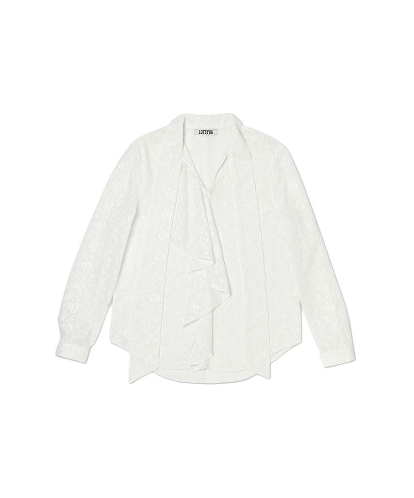 LOTSYOU Old Money Blouse White