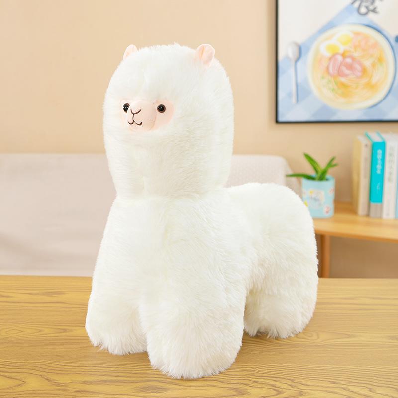 New Doll Super Cute Fried Alpaca Doll Toy Plush Long Hair Cartoon Doll
