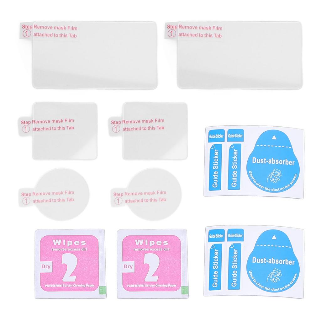 2 комплекта защитных пленок для экрана объектива камеры Vlog, передняя и задняя пленка для экрана объектива видеокамеры Action 5pro с