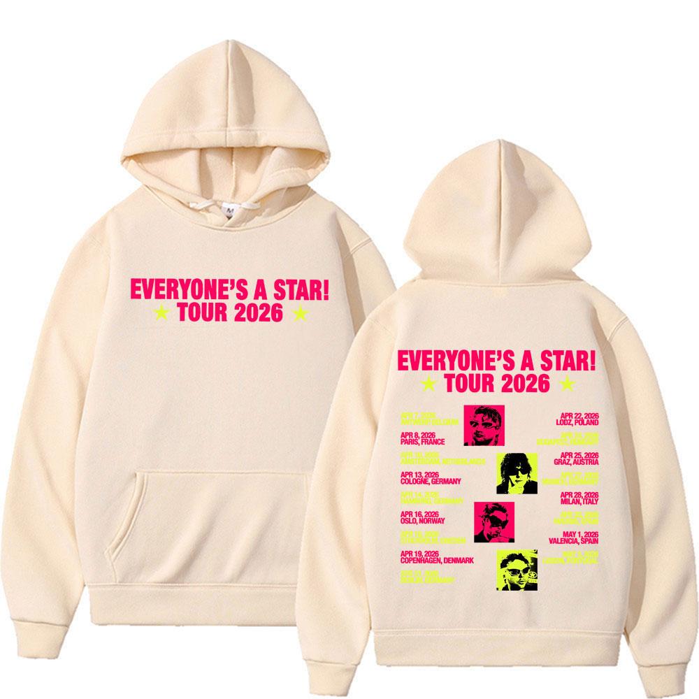 5 Seconds of Summer Everyone's A Star Tour 2026 Album Hoodie Unisex Fashion Vintage Harajuku Hooded Sweatshirt Streetwear