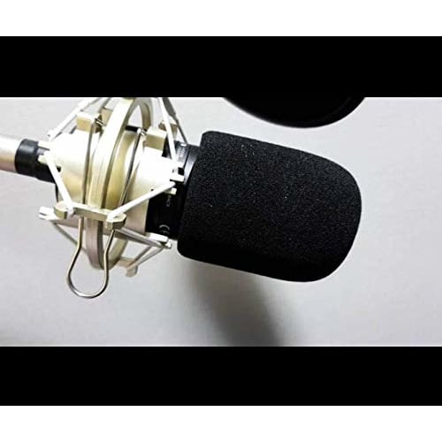 Audio Technica ATR2500, AT2035, AT2050, AT4040 Microphone Foam Cover Windscreen Filter (Black)