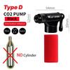CO2 Pump Bike Pump For Bicycle Schrader Presta Adapter Bike Pump Inflator Aluminum Tire Tube Mini Hand Pump NO CO2 Cartridge