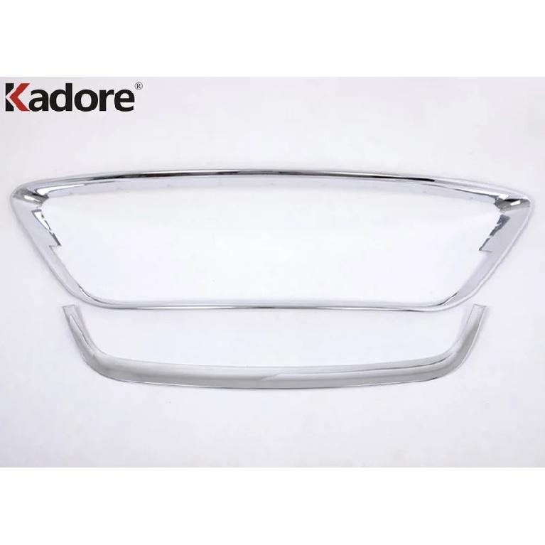 Front Grille Grill Cover Trim For Ford Focus hatchback 2009 2010 2011 Chrome Car Head Racing Around Frame Trims Accessories