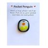 A Little Pocket Penguin Hug Mini Cute Pocket Penguin Hug Animal Decoration for Friend Birthday Lovers Gift with Greeting Card