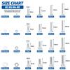 880pcs Stainless Steel Hex Socket Nut & Bolt Set Durable M2 M3 M4 M5 Sizes Includes Flat Washer for Secure Fastening DIY Project