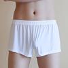Soutong Loose Men Underpants Comfortable Ice Silk Stretchable Comfort Boxer Brief for Home