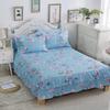 Printed Floral Bed Skirt Skin-Friendly Fabric Bed Cover Bedroom Pillow Case Bedding Protector Decor Multiple Colors Availabl