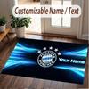Custom Rug Bayern Munich Pattern Print Name Text Soft Non‑Slip Floor Carpet for Home Indoor Decoration