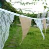 New 3.3M Vintage Fashion Lace Bunting Rustic Hessian Burlap Banner Wedding Christmas Party Decor