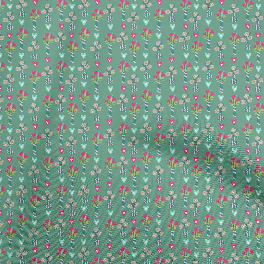 oneOone Cotton Flex Brown Fabric Floral Quilting Supplies Print Sewing Fabric By The Yard 40 Inch