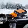 Car Heater, 12V 200W, 2-in-1 Car Heater, Defroster Fan, Car Amplifier, Car Cooling- Fan, SUV, Truck, RV, Trailer (orange Black