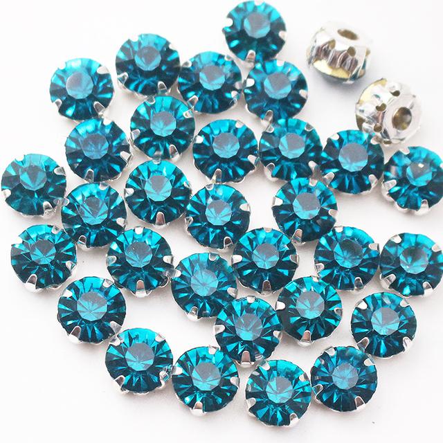 Promotion Ss12 -Ss40 Crystals Claw Cup Rhinestone Shiny Strass Stones Metal Base Fabric Beads Craft Top Rhinestones for Clothes