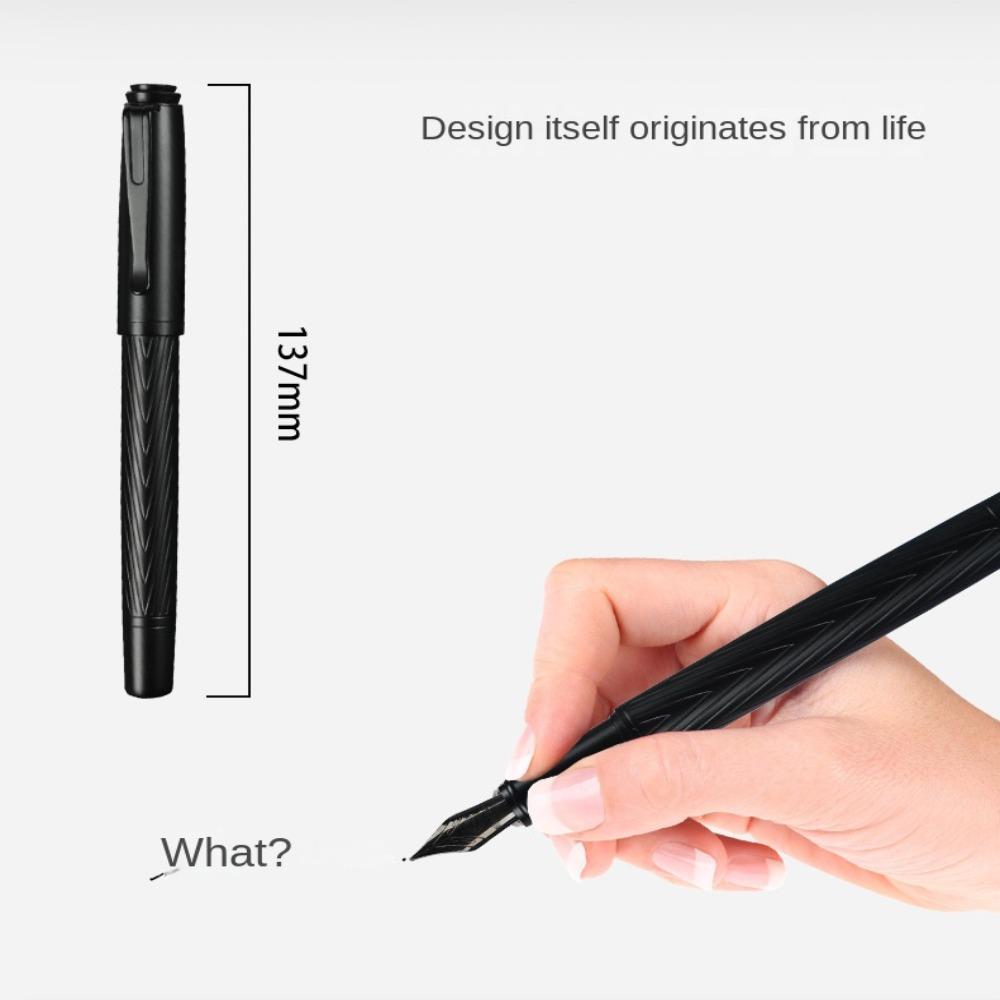 0.5mm Nib Metal Fountain Pen Titanium Nib Smooth Ink Pens  Writing Supplies