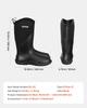 Protective Footwear for Men Neoprene Rubber Work Rain Boots Size 12 US