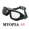 New Adult Myopia Swimming Goggles Large Frame HD Antifog Electroplate Swim Glasses Lenses Swimming Equipm