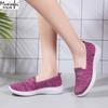 Women's Shoes Summer 2025 Breathable Low Heel Walking Flat Bottom Women's Casual Knitted Cheap Shoes Clearance Free Shipping