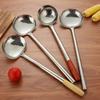 Лопатка из нержавеющей стали и кулинарные ложки, бытовые суповые ложки, термостойкая и антипригарная посуда