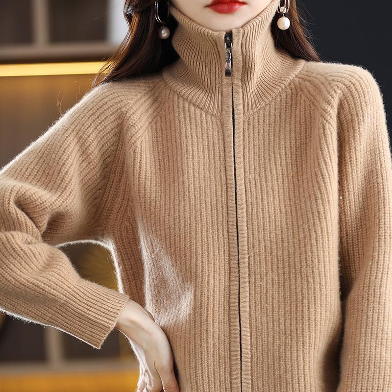 Женский кашемировый кардиган Qinghe кашемир 30% кашемир 70% шерсть осенне-зимний кашемировый утолщенный кардиган мягкий и теплый