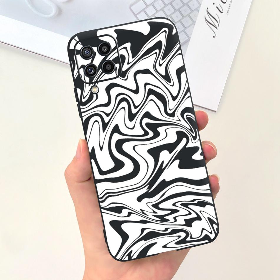 Для Samsung Galaxy M22 F22 Чехол Samsung M22 F22 4G SM-M225F E225F Модный Дизайн Луны Мягкий Силикон Защитная Крышка Чехлы для Телефона