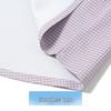 Futing Men's High-Elastic Business Plaid Short-Sleeve Shirt