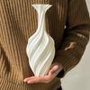 3D Printed Flower Vase, Silk-Like Elegant Vase, Twisted Minimalist Flower Arrangement Holders, Nordic Style Coffee Table & Shelf Office Decor